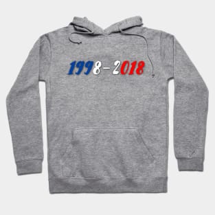 1998-2018 Equipe de France "Champions du Monde" football Hoodie